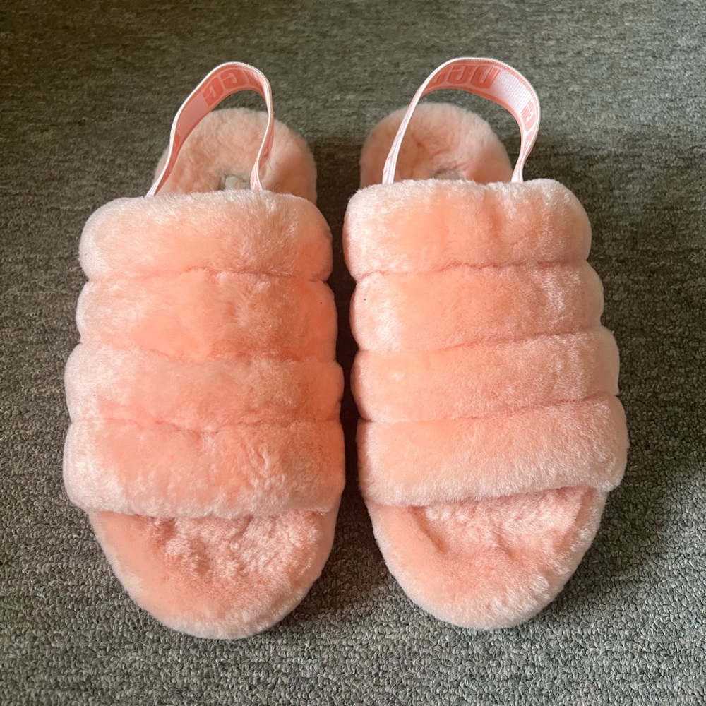 Ugg Fluff Yeag slippers, light pink
